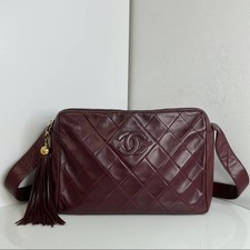 Chanel Vintage Burgundy Wine