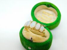 Victorian 18ct Yellow Gold Five Stone Cabochon Opal Ring Antique c1890