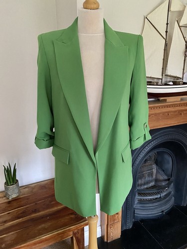 Zara green rolled sleeve - zara,