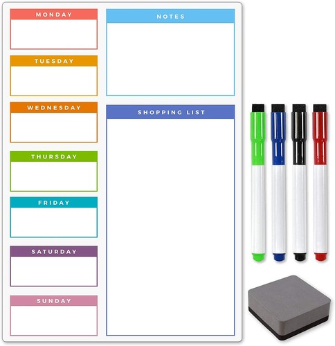Magnetic weekly planner dry - magnetic,