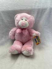 Vintage New with tags Chad Valley Pink Medium bean bag bear