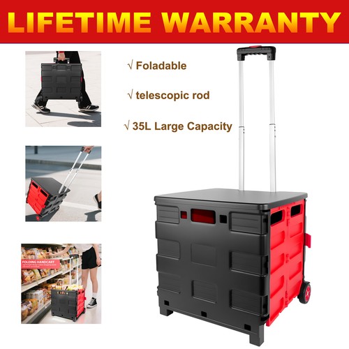 Folding boot cart shopping - folding,