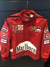 Vintage Ferrari Marlboro Michael Schumacher Embroidery Kids Racing Jacket F1