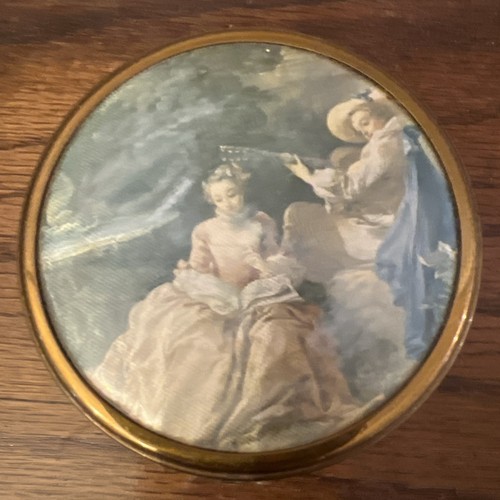 Vintage brass trinket box