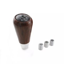 5 Speed Peach Wood Car Shift Gear Knob Manual Stick Shifter Knob Lever Universal