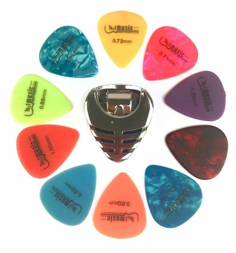 Silver guitar pick - silver,