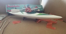 An extremely rare and vintage, Radio Controlled Krick Balduin der Paddler Canoe