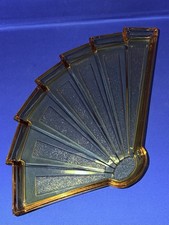 STUNNING ART DECO AMBER GLASS