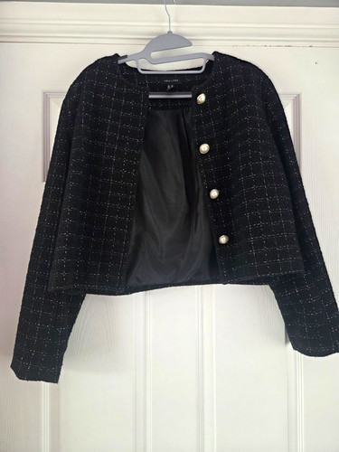 New look black tweed - new,