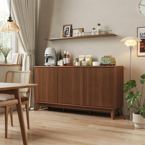 Fluted sideboard buffet - 58",