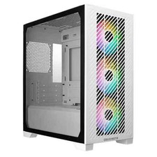 Cooler Master Elite 301 Gaming Case w/ Glass Side, Micro ATX, 3x ARGB Fans, PSU