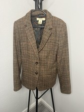 H&M LOGG Brown Check Blazer