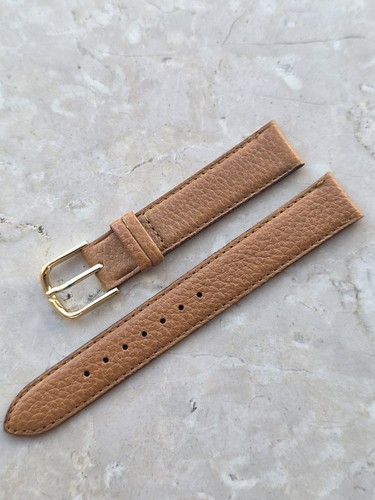 Seiko leather watch strap 15mm - leather,