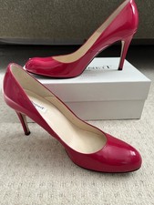 LK Bennett Shilo Fuchsia Patent Leather Stiletto Heeled Pump Court Shoe EU42 UK9