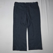 Circle S 38x28 Blue Polyester Bootcut Flat Front Mens Rockabilly Pants