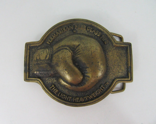 Vintage brass belt buckle - vintage, with