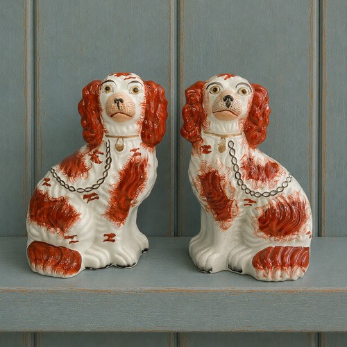 Antique pair red and - pair,
