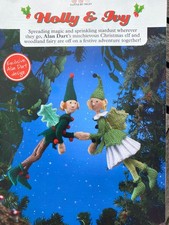 Alan Dart Toy Knitting Pattern Holly & Ivy Elf & Fairy Christmas Gift Decoration