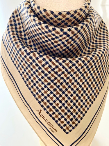 Aquascutum silk scarf - aquascutum,