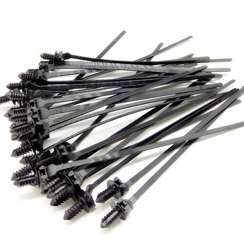 100x black push mount - mount, winged