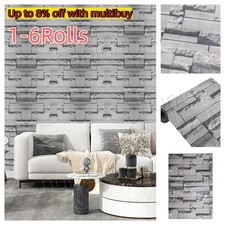 1-6Rolls 3D Brick Effect