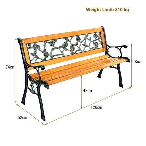 Vintage style garden bench - vintage,