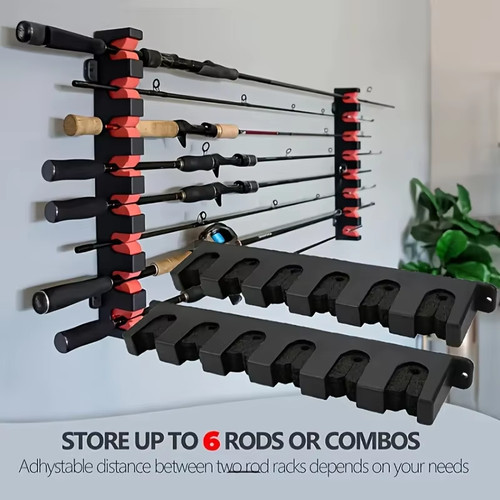 Fishing rod rack stand storage - fishing,