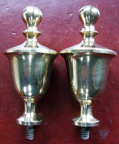 Pair vintage brass urn - vintage,