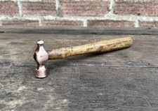 Vintage Small 6oz Brass Non Sparking Ball Pein Peen Hammer Old Tool