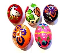 5 x Wooden Easter Eggs -
