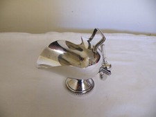 Vintage English Silver Plated Sugar Scuttle with Scoop