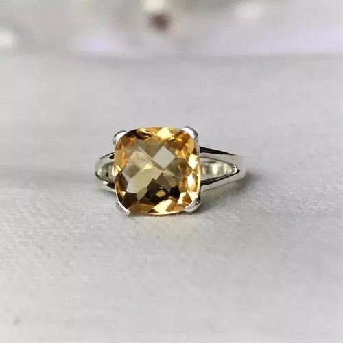 Citrine solid 925 sterling - citrine,