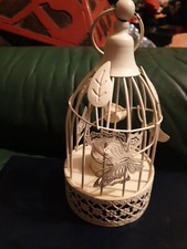 Bird Cage Tealight Holder 8" H 