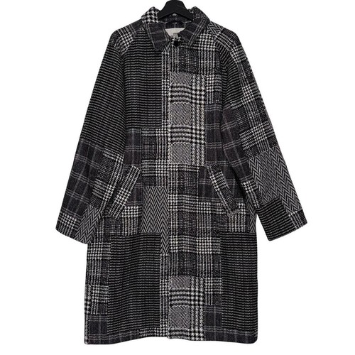 Nwot mixed check mens mac - check,