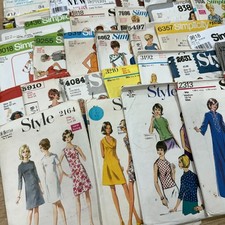 Job Lot 1960-80s Sewing Patterns Simplicity Butterick McCalls Weldons Cut #3