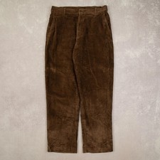 Vintage Jumbo Cord Trousers W33 L32 Men's Brown Corduroy
