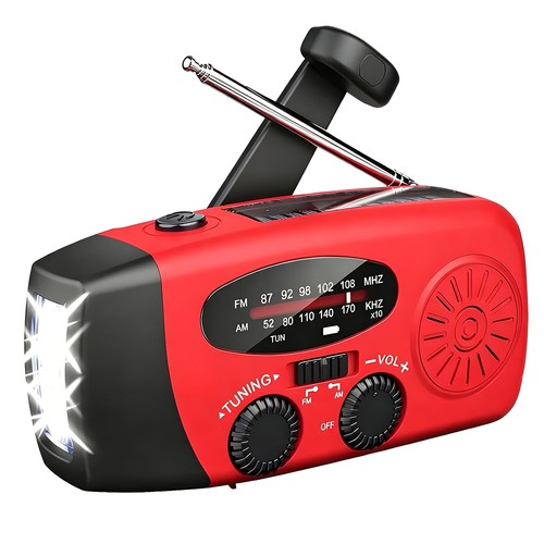 Solar hand crank emergency - hand,