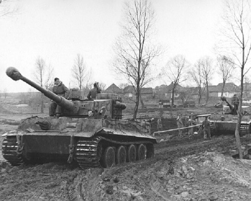 German tiger tanks eastern - tiger, on