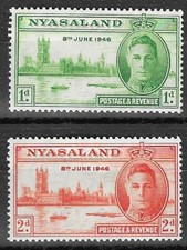 Stamps nyasaland 1946 kgvi - stamps,