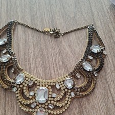 Rhinestone Bib Necklace