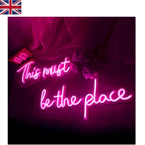 Vibrant pink neon wall - vibrant, decor