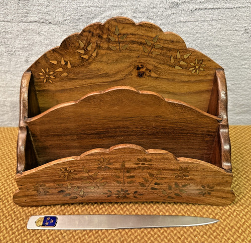Vintage wooden letter - wooden,