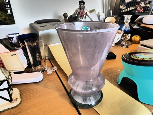 Parlane lilac glass vase