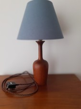 Mid century Teak Bottle Lamp Base