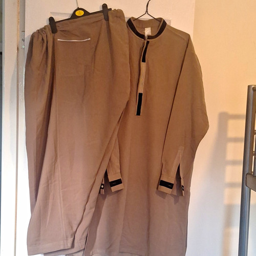 Men brown salwar kameez - men’s,