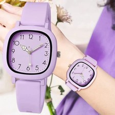 Silicone Quartz Wristwatches Stainless Steel Ladies Watches Women Watch