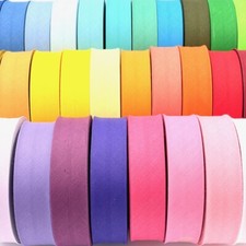 CRAFT CULT 30mm Wide Plain Bias Binding - 25m Roll - Made in EU