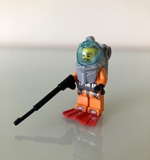 Lego Deep Sea Diver Minifigure (cty0560) with Fins & Harpoon Gun   VGC