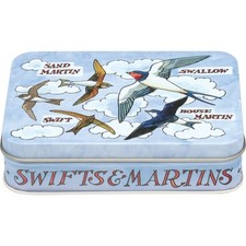 Emma Bridgewater Storage Tin Bird Families Swallows Small Rectangular in Metal