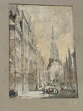 (Attr) William Frome Smallwood - 1806-1834 - A rare architectural watercolour